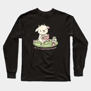 Funny Goat Up To Something Baaad Long Sleeve T-Shirt
